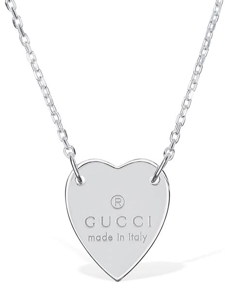 collana argento gucci|Collane GUCCI da Donna .